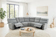 Mattheus Power Sectional with Cooler + 3 Recliners - Sectional | Las Vegas Furniture Online - View 45