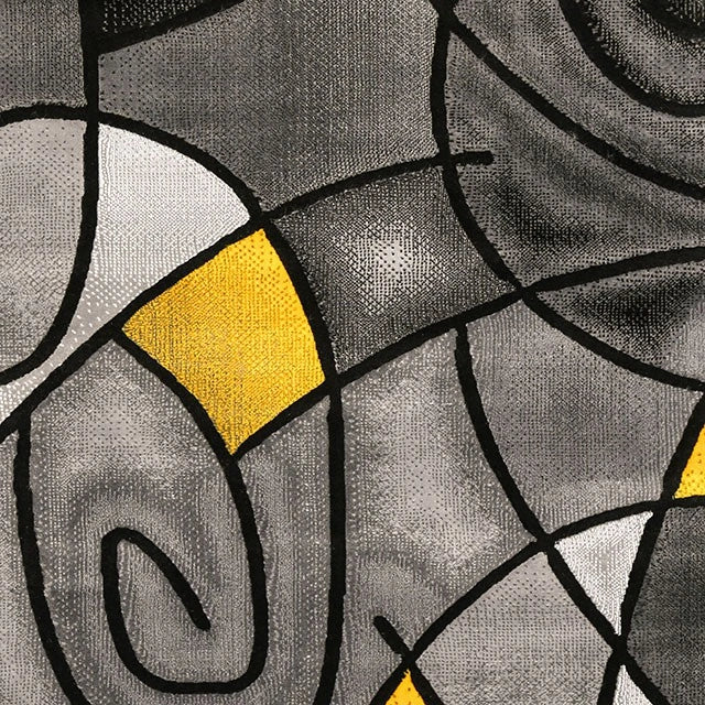 Sivas Charcoal Yellow 5' X 8' Area Rug - Rug | Las Vegas Furniture Online - View 2