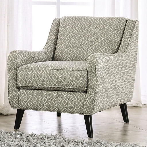 STEPHNEY Accent Chair, Gray/Gold - Chair | Las Vegas Furniture Online