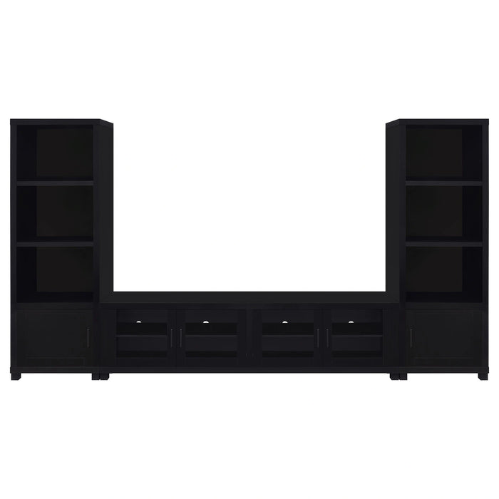Jupiter Entertainment Center (TV Stand and 2 Media Tower)