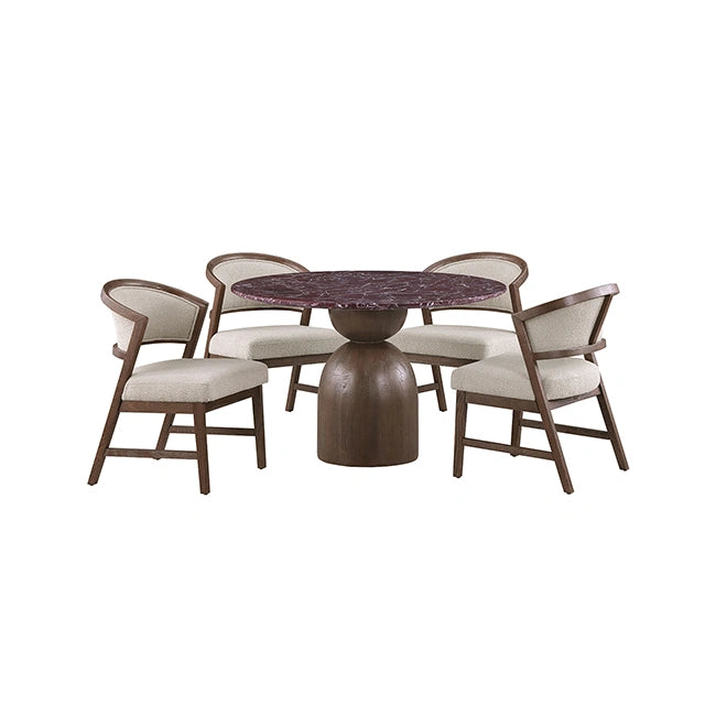 Cirava 5 Pc. Dining Table Set FM37027BR-RT-5PC-WH - Dining Table Set | Las Vegas Furniture Online - View 9