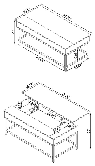 Byers Lift-Top Coffee Table - LasVegasFurnitureOnline.com