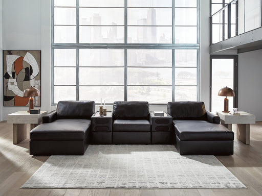 Modmax II Double Chaise Sectional with Audio Consoles - LasVegasFurnitureOnline.com