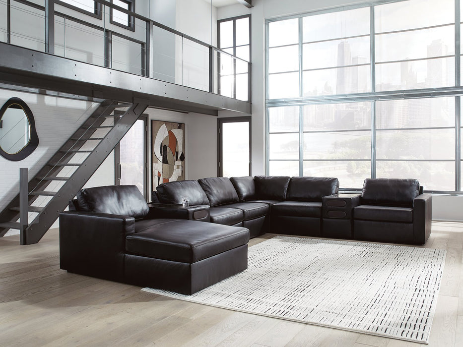 Modmax II Sectional with Chaise and Audio Consoles - LasVegasFurnitureOnline.com