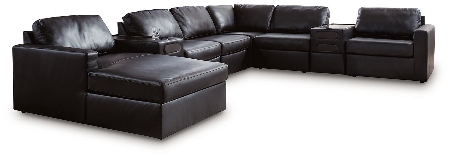 Modmax II Sectional with Chaise and Audio Consoles - LasVegasFurnitureOnline.com