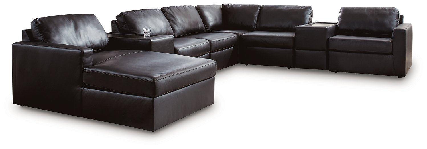 Modmax II Sectional with Chaise and Storage Consoles - LasVegasFurnitureOnline.com