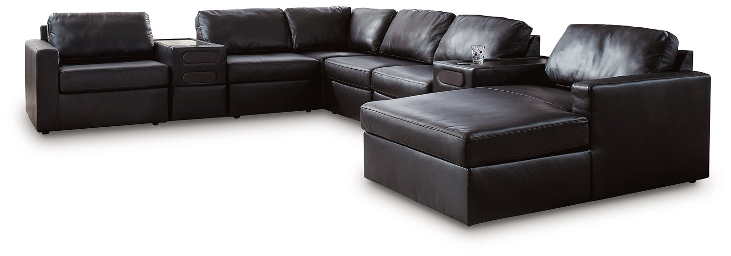 Modmax II Sectional with Chaise and Audio Consoles - LasVegasFurnitureOnline.com