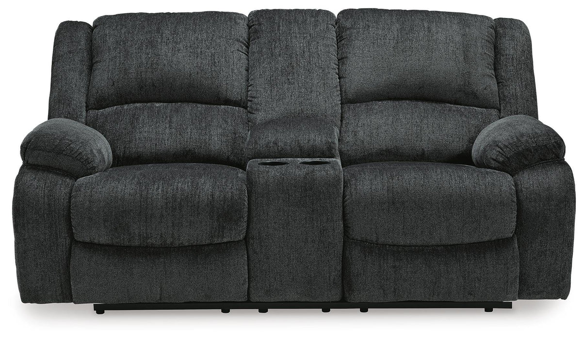 Draycoll Reclining Loveseat with Console - LasVegasFurnitureOnline.com
