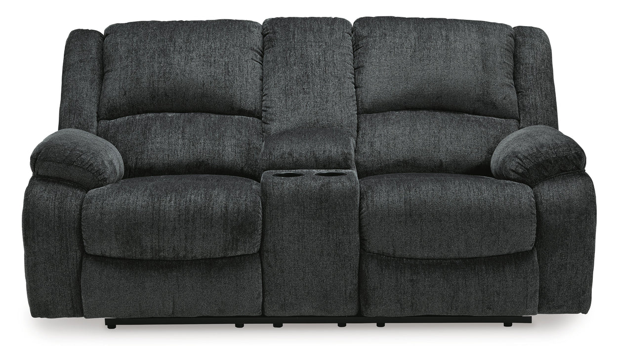 Draycoll Power Reclining Loveseat with Console - LasVegasFurnitureOnline.com
