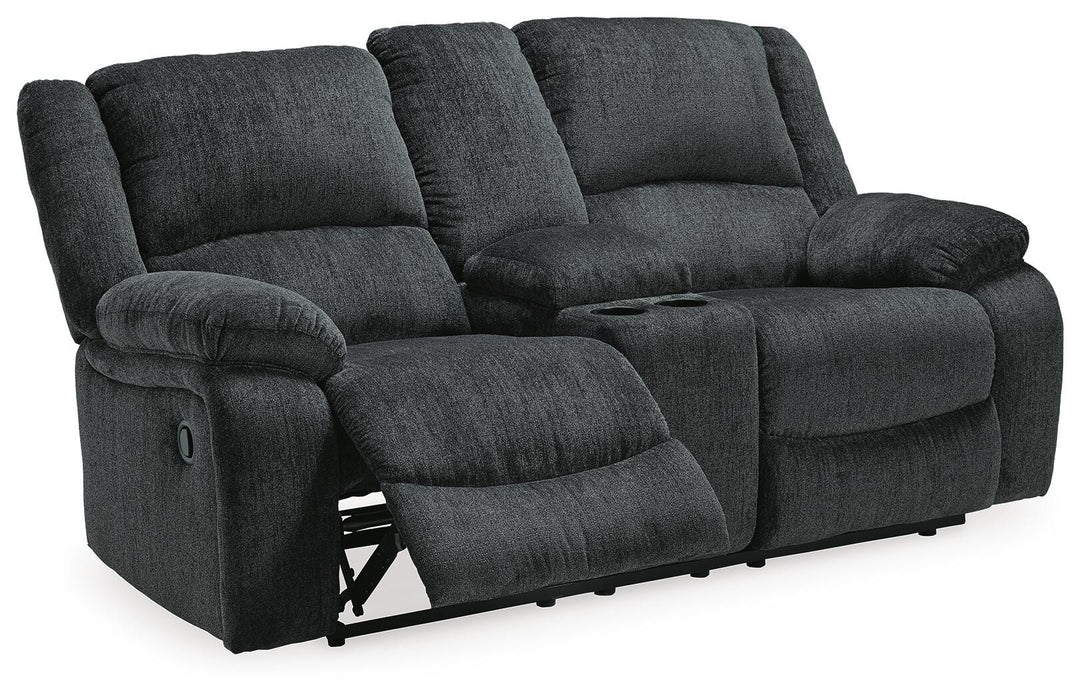 Draycoll Reclining Loveseat with Console - LasVegasFurnitureOnline.com