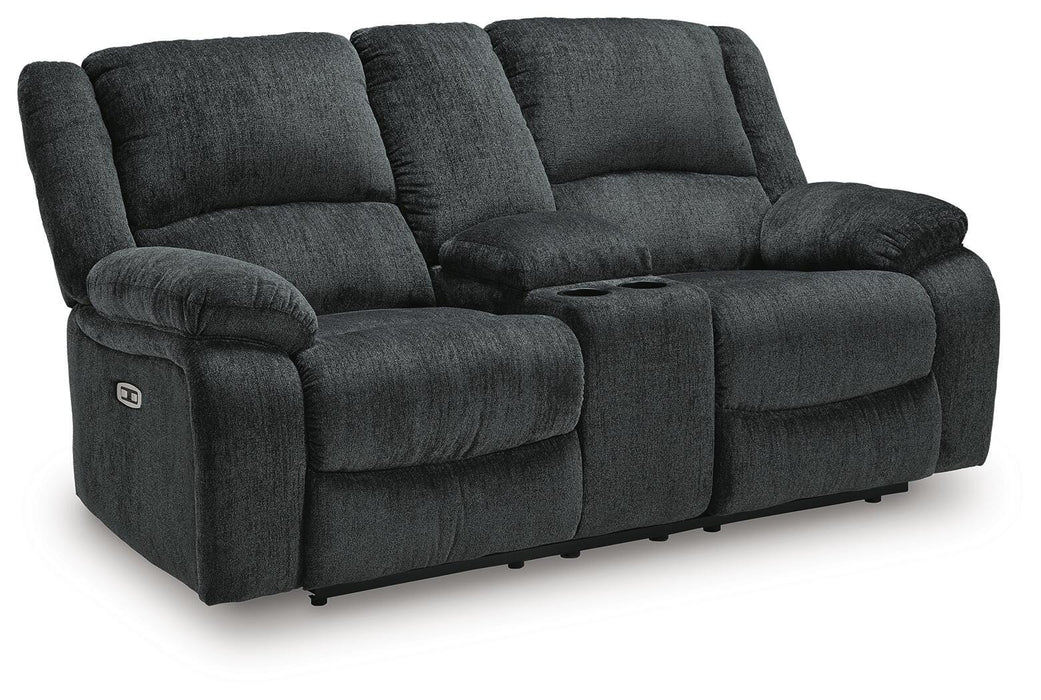 Draycoll Power Reclining Loveseat with Console - LasVegasFurnitureOnline.com