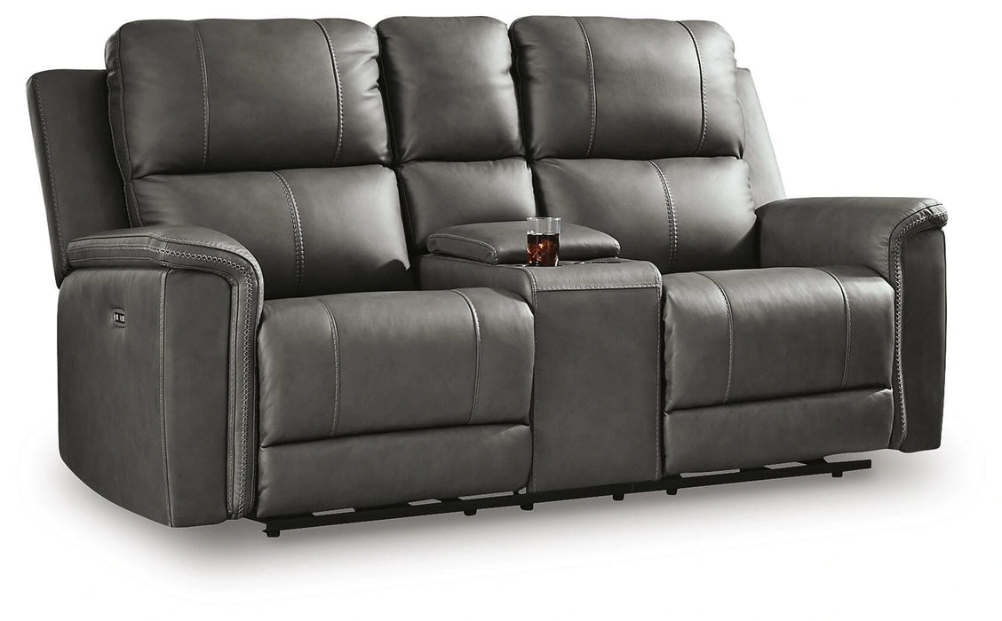 Bleckley Power Reclining Loveseat with Console