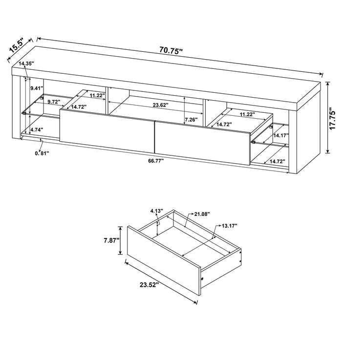 Jude Entertainment Center (TV Stand and 2 Media Tower)