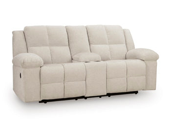 Orlen Reclining Loveseat with Console - LasVegasFurnitureOnline.com