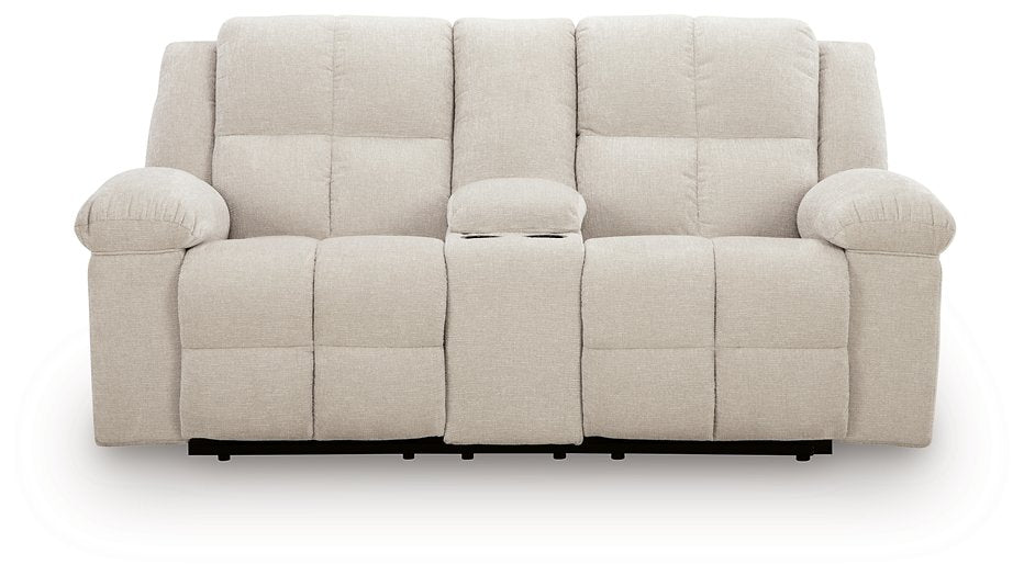 Orlen Reclining Loveseat with Console - LasVegasFurnitureOnline.com