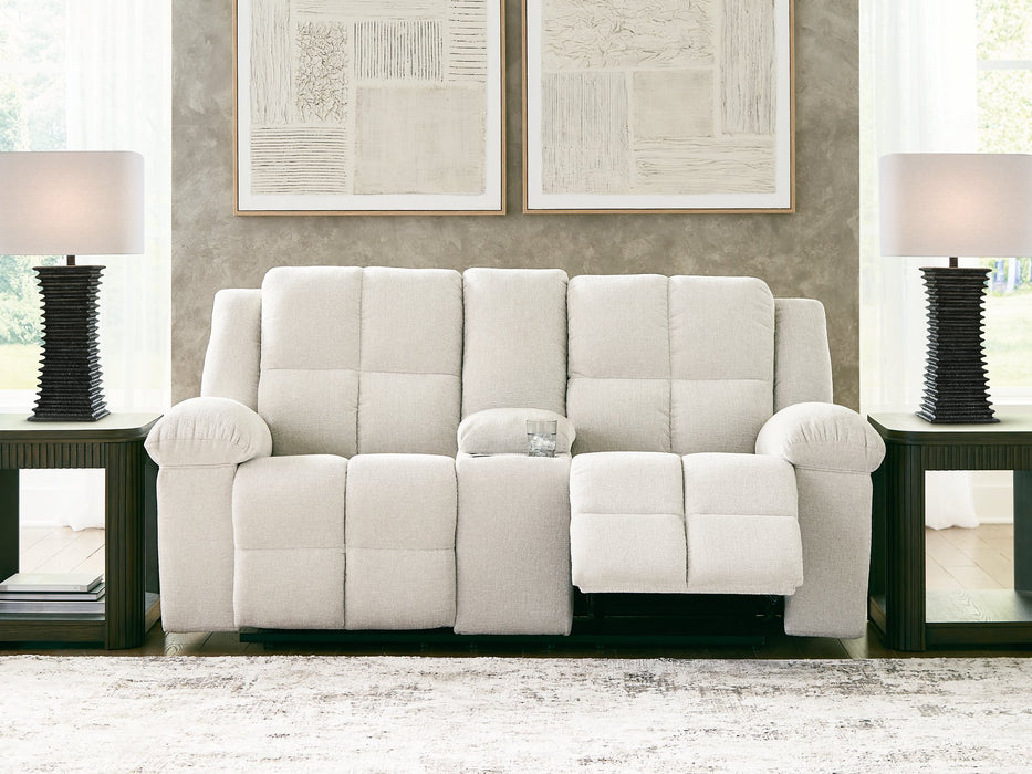 Orlen Reclining Loveseat with Console - LasVegasFurnitureOnline.com