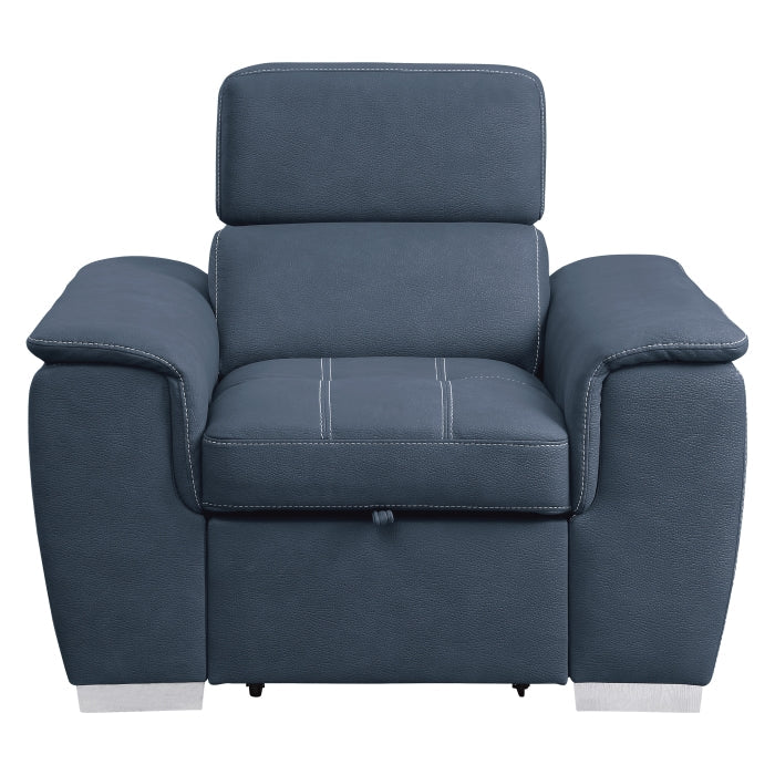 8228BU-1 - Chair with Pull-out Ottoman - LasVegasFurnitureOnline.com