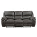 8517GRY-3 - Double Reclining Sofa - LasVegasFurnitureOnline.com