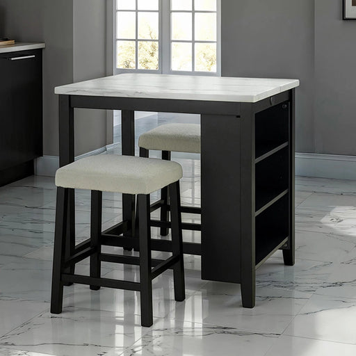 Chalcedony 3 Pc. Dining Table Set - LasVegasFurnitureOnline.com