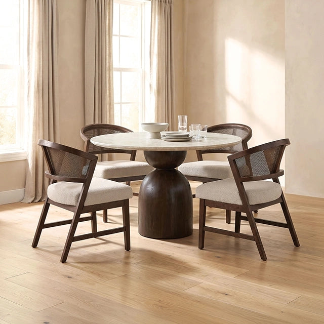 Cirava 5 Pc. Dining Table Set FM37027BR-RT-5PC-DW - Dining Table Set | Las Vegas Furniture Online - View 2