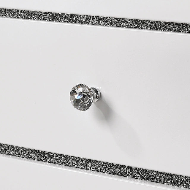 MAGDEBURG Cal.King Bed, Black & White