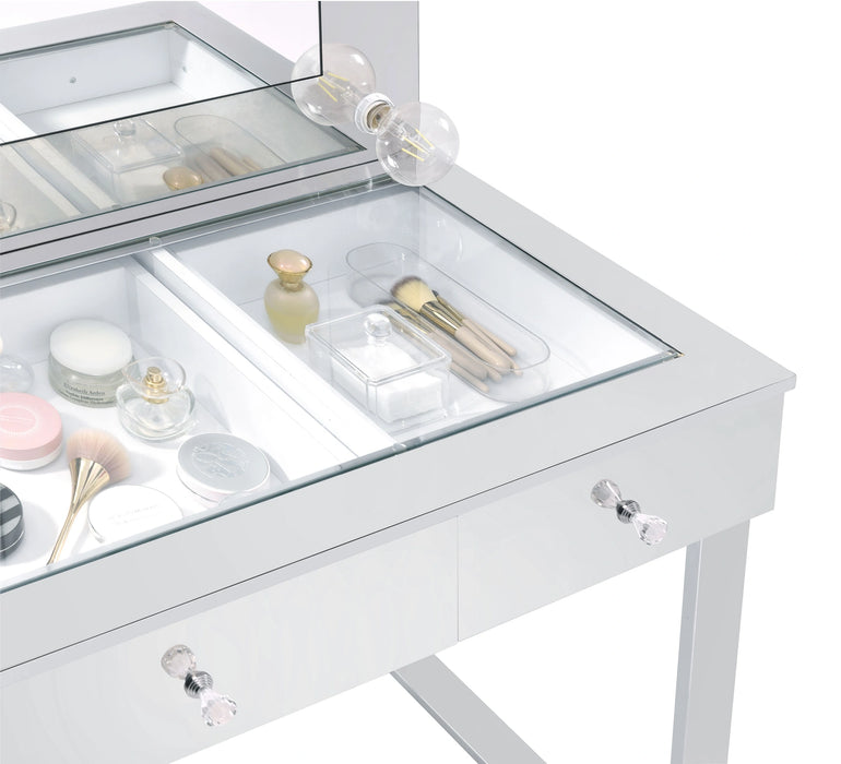 Umbridge Makeup Vanity Table with LED Mirror Set
