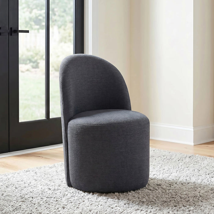 Aubrey Upholstered Barrel Dining Side Chair of 2