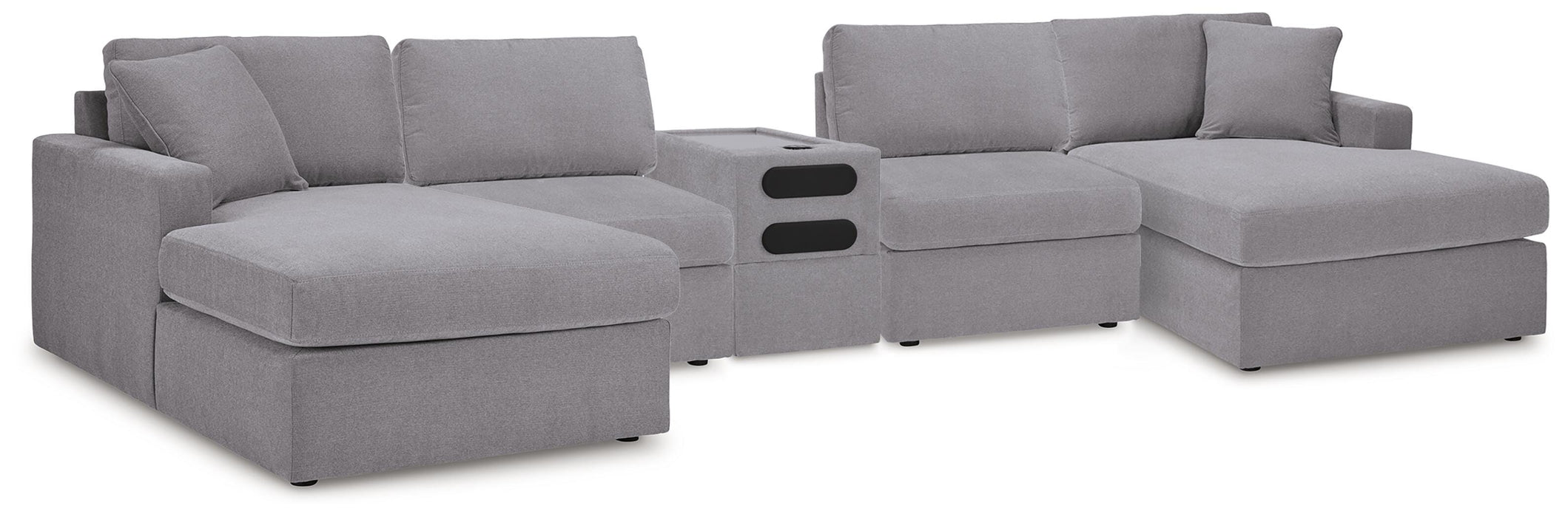 Modmax 5 Piece Sectional with Audio Console - LasVegasFurnitureOnline.com