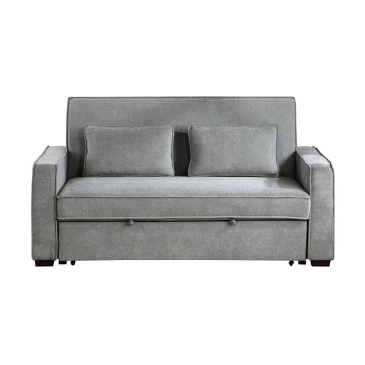 9238GY-3CL - Convertible Studio Sofa with Pull-out Bed - LasVegasFurnitureOnline.com