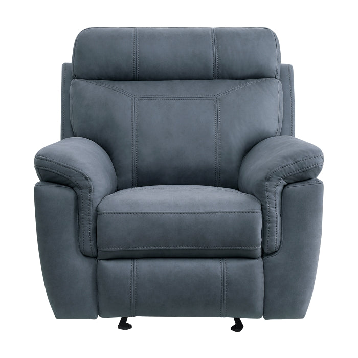 9301BUE-1 - Glider Reclining Chair - LasVegasFurnitureOnline.com