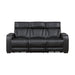 Fairway-Power Double Reclining Sofa with Center Drop-Down Cup Holders, Power Headrests, Storage Arms(Top and Side), Cup holders and Reading Lights, Two Wireless Chargers, Charging Ports and LED Lighting image