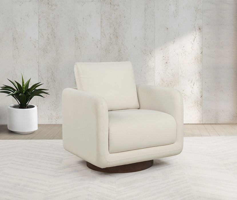 Iris Upholstered Swivel Accent Chair
