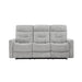 9610GY-3 - Double Reclining Sofa - LasVegasFurnitureOnline.com