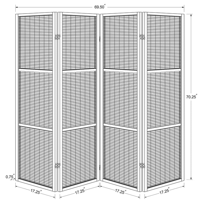 Browning Four-Panel Room Divider