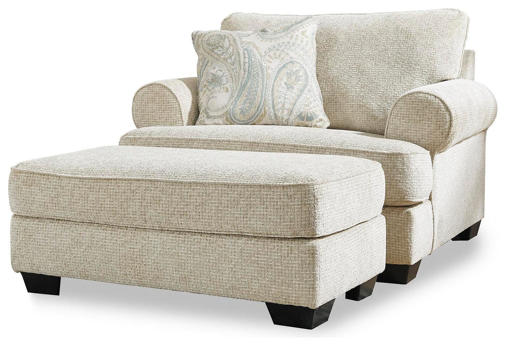 Monaghan Oversized Chair and Ottoman - LasVegasFurnitureOnline.com
