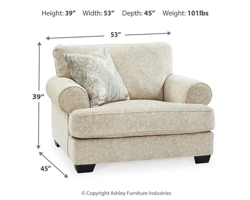 Monaghan Oversized Chair and Ottoman - LasVegasFurnitureOnline.com