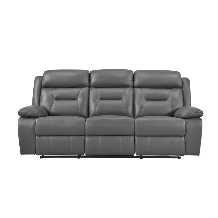 9629DGY-3 - Double Reclining Sofa - LasVegasFurnitureOnline.com