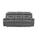 9629DGY-3 - Double Reclining Sofa - LasVegasFurnitureOnline.com