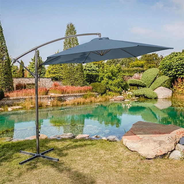 Glam Cantilever Umbrella w/ LED - LasVegasFurnitureOnline.com