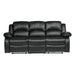 9700BLK-3 - Double Reclining Sofa - LasVegasFurnitureOnline.com