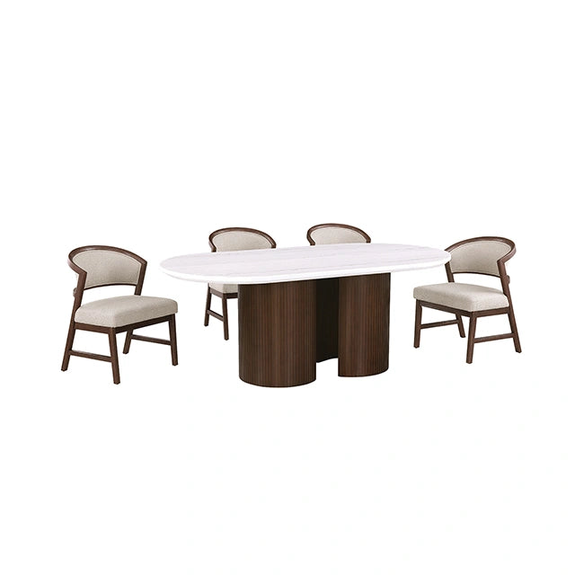 Narvik 5 Pc. Dining Table Set FM37026BR-OT-5PC-WH - Dining Table Set | Las Vegas Furniture Online - View 14
