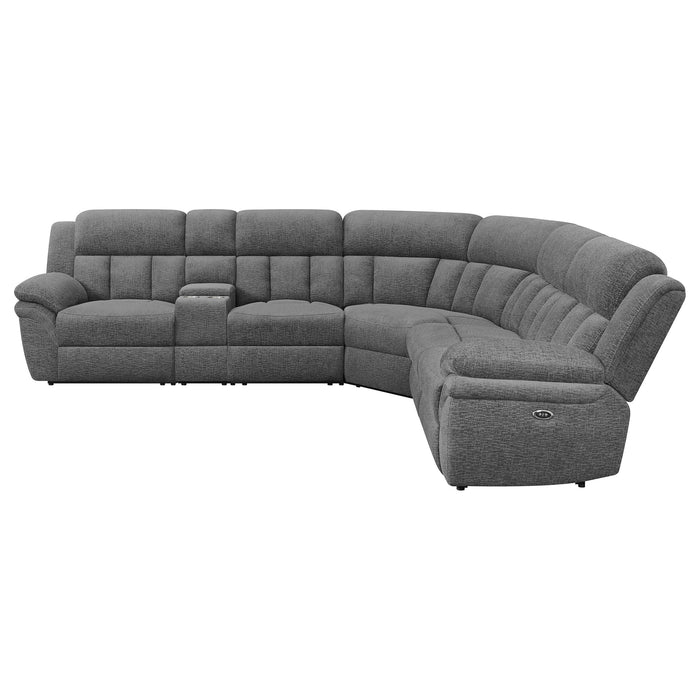 Bahrain Modular Power Reclining Sectional Sofa (Armless Chair, Armless Return Piece, Console, Left Return Piece, Right Return Piece and Wedge)