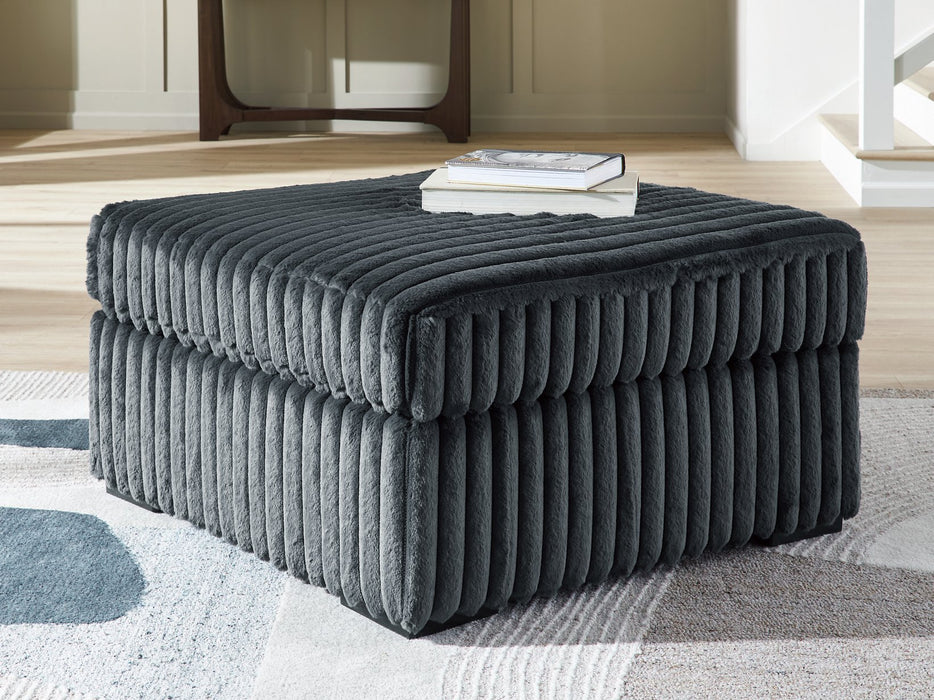 Midnight-Madness Oversized Accent Ottoman - LasVegasFurnitureOnline.com