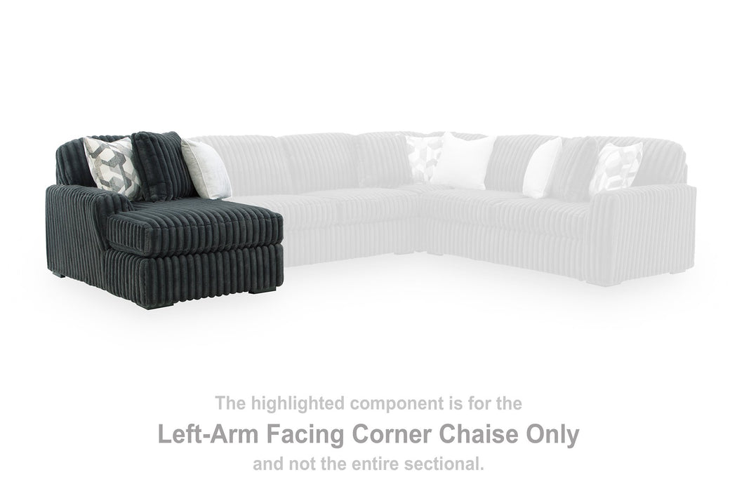 Midnight-Madness Sectional Sofa with Chaise