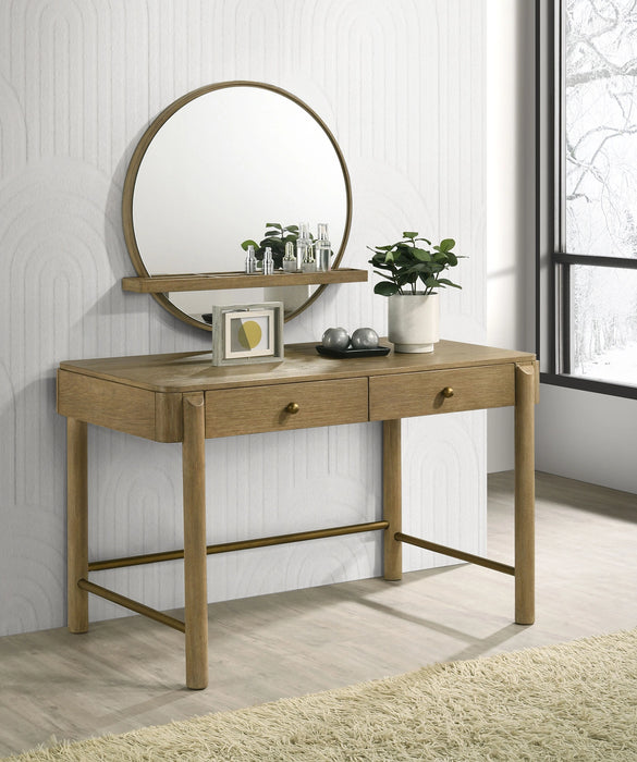Arini Makeup Vanity Table with Wall Mirror Set