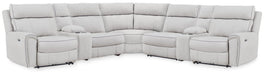 Social Pointe Reclining Sectional with Storage Consoles - LasVegasFurnitureOnline.com