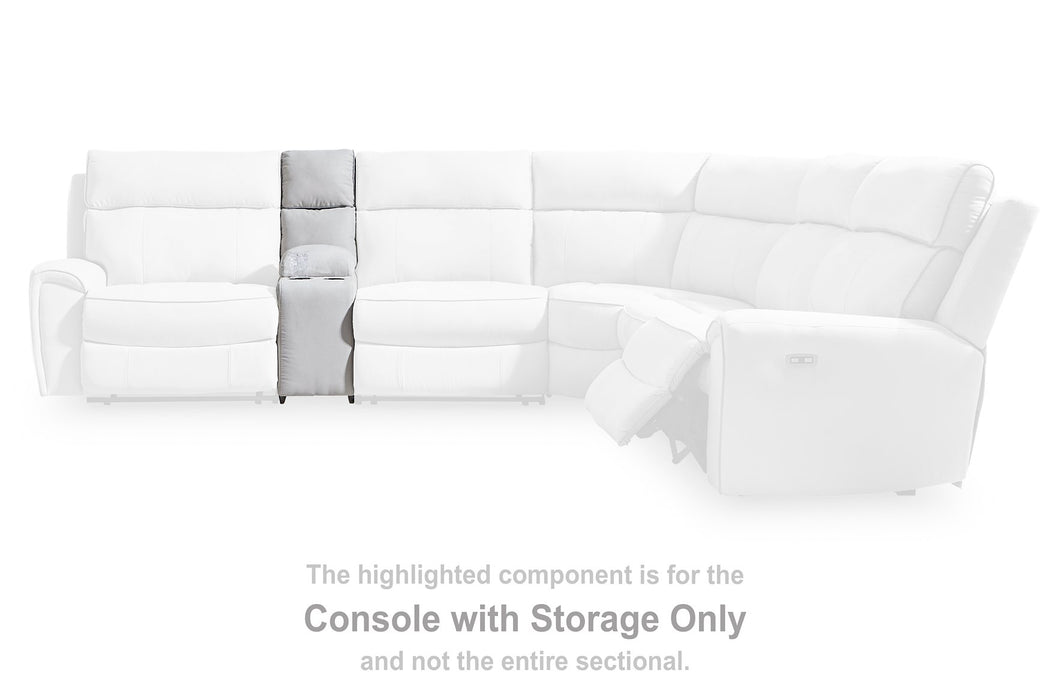 Social Pointe Reclining Sectional with Storage Consoles - LasVegasFurnitureOnline.com