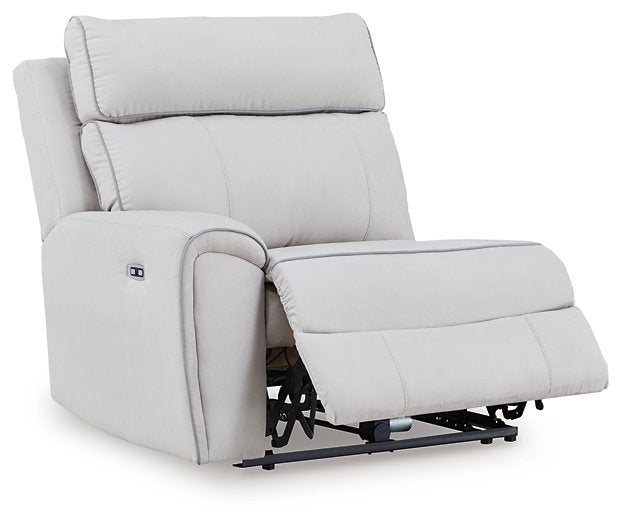 Social Pointe Reclining Sectional with Storage Consoles - LasVegasFurnitureOnline.com