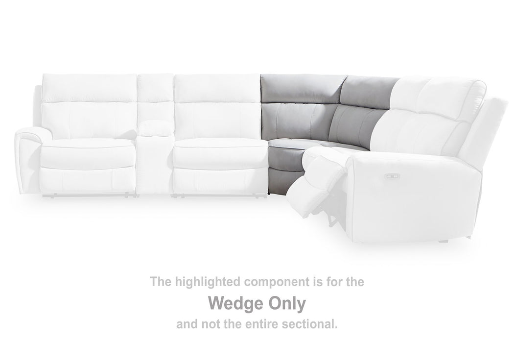 Social Pointe Reclining Sectional with Storage Consoles - LasVegasFurnitureOnline.com
