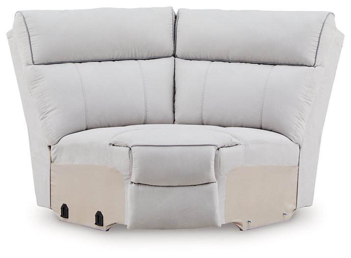 Social Pointe Reclining Sectional with Storage Consoles - LasVegasFurnitureOnline.com